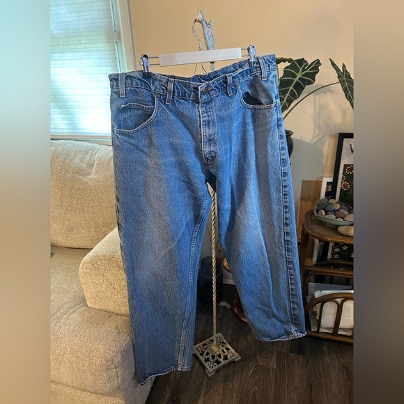 Vintage PRSN BLU Prison Blues Carpenter Jeans Made In USA 40 x 32 - Picture 1 of 7